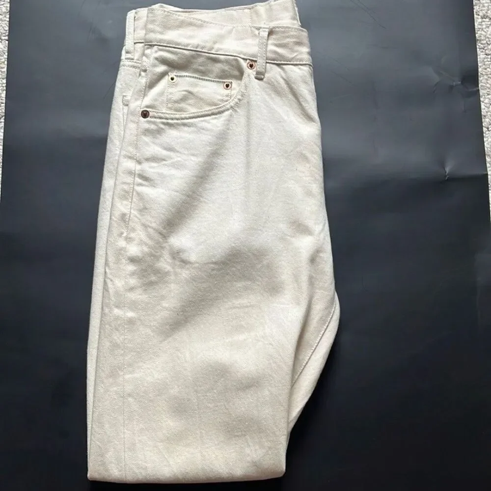 Taylor Stitch Slim Jeans in Cream